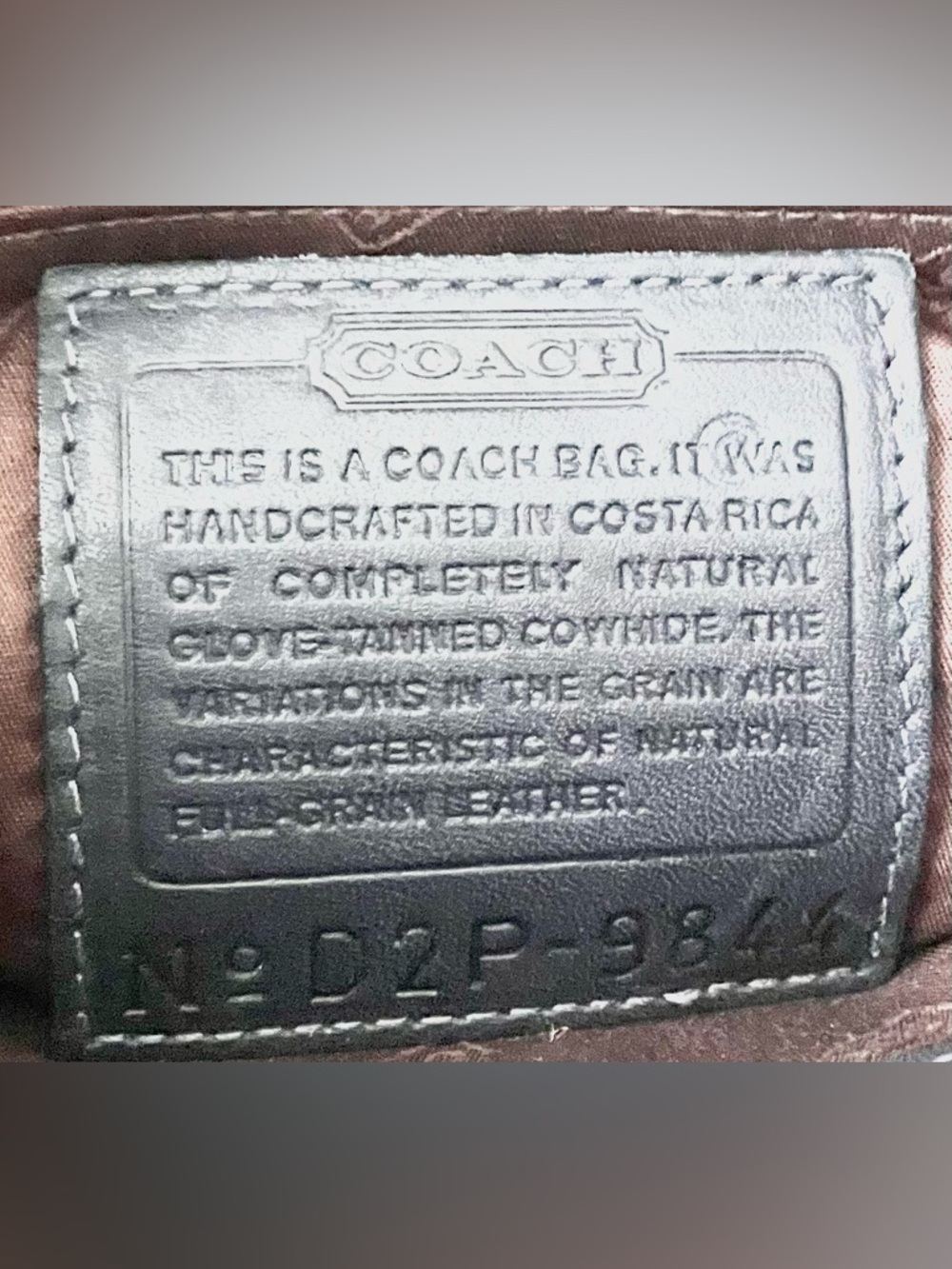 Vintage Coach Black Leather Mini Wristlet Pouch - Picture 15 of 16